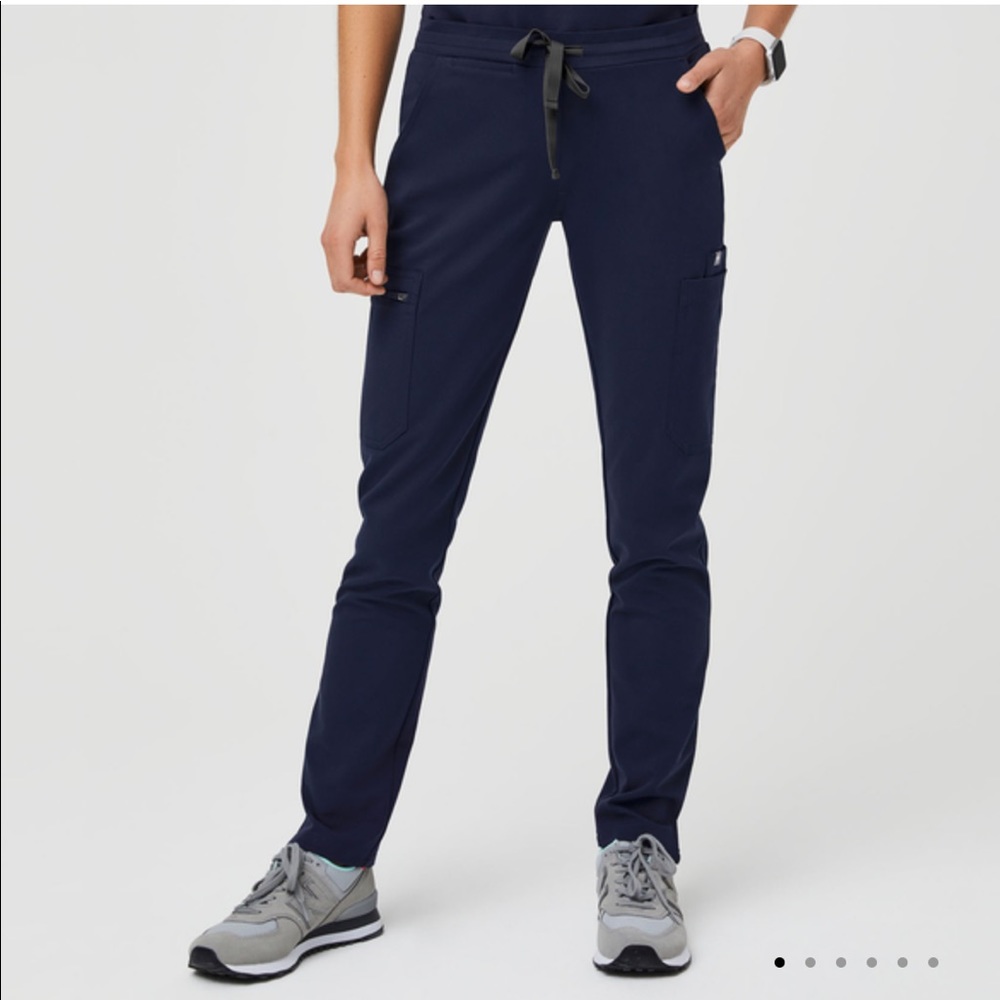 Figs Yola Skinny Scrub Pants Navy L